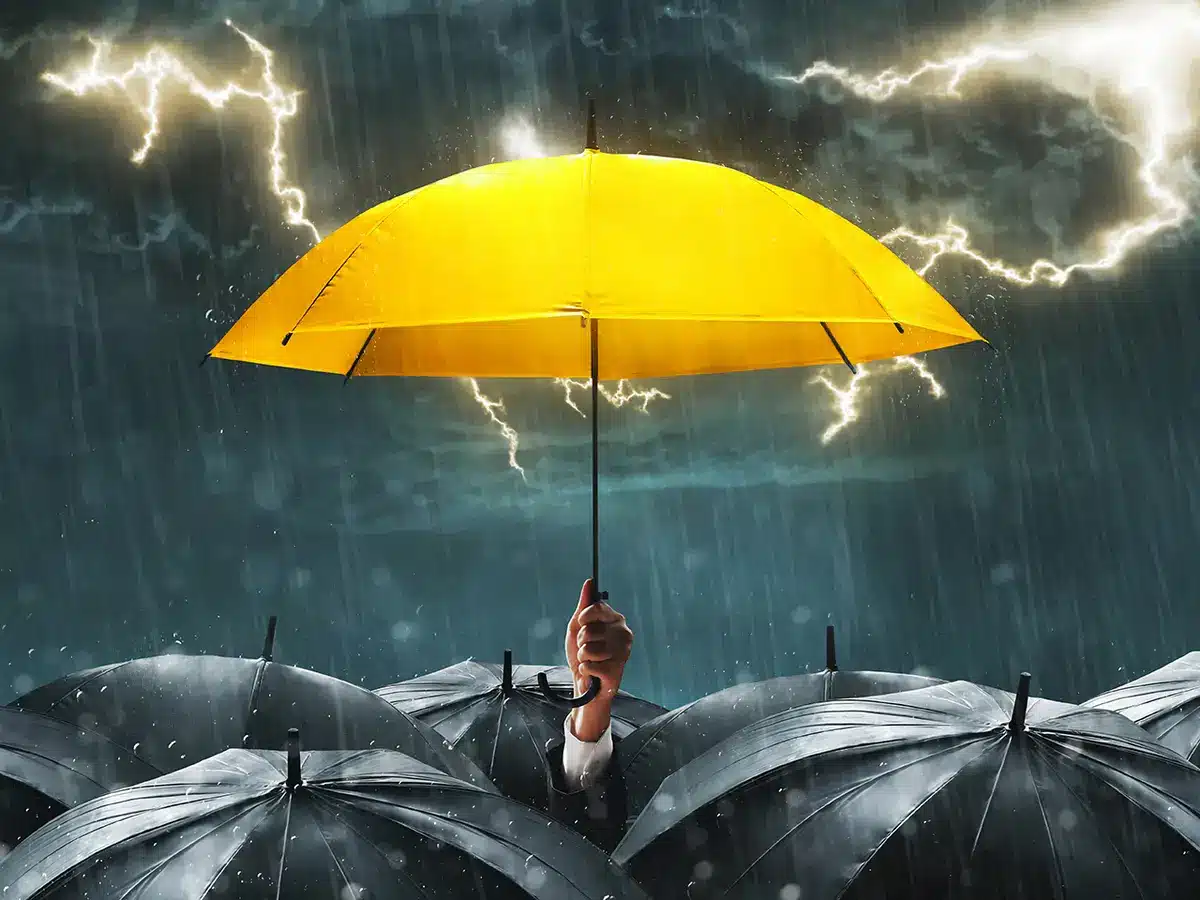 Yellow umbrella